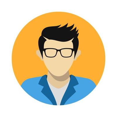 man avatar icon free vector